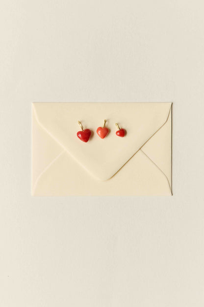 Amy Coral Heart Pendant