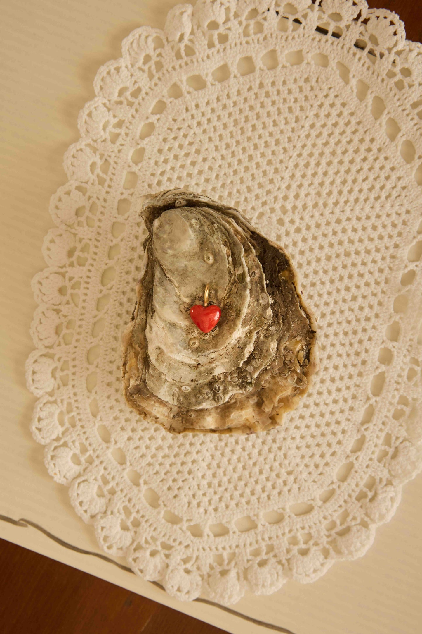 Amy Coral Heart Pendant
