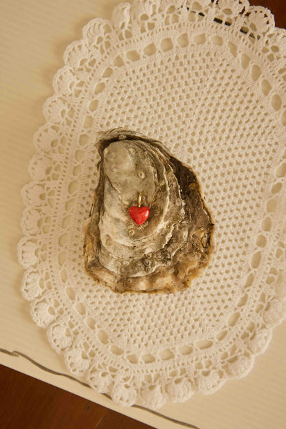 Amy Coral Heart Pendant