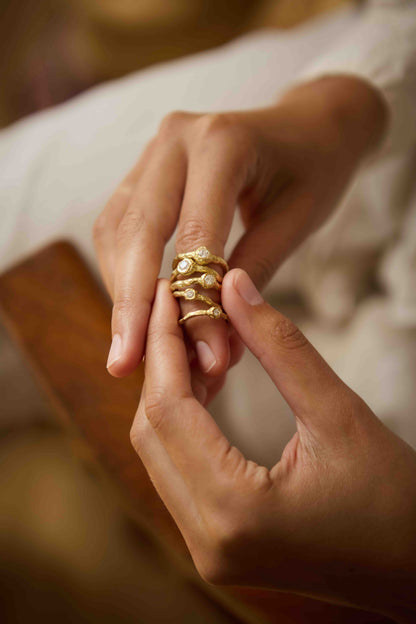 Andromeda White Diamond Ring