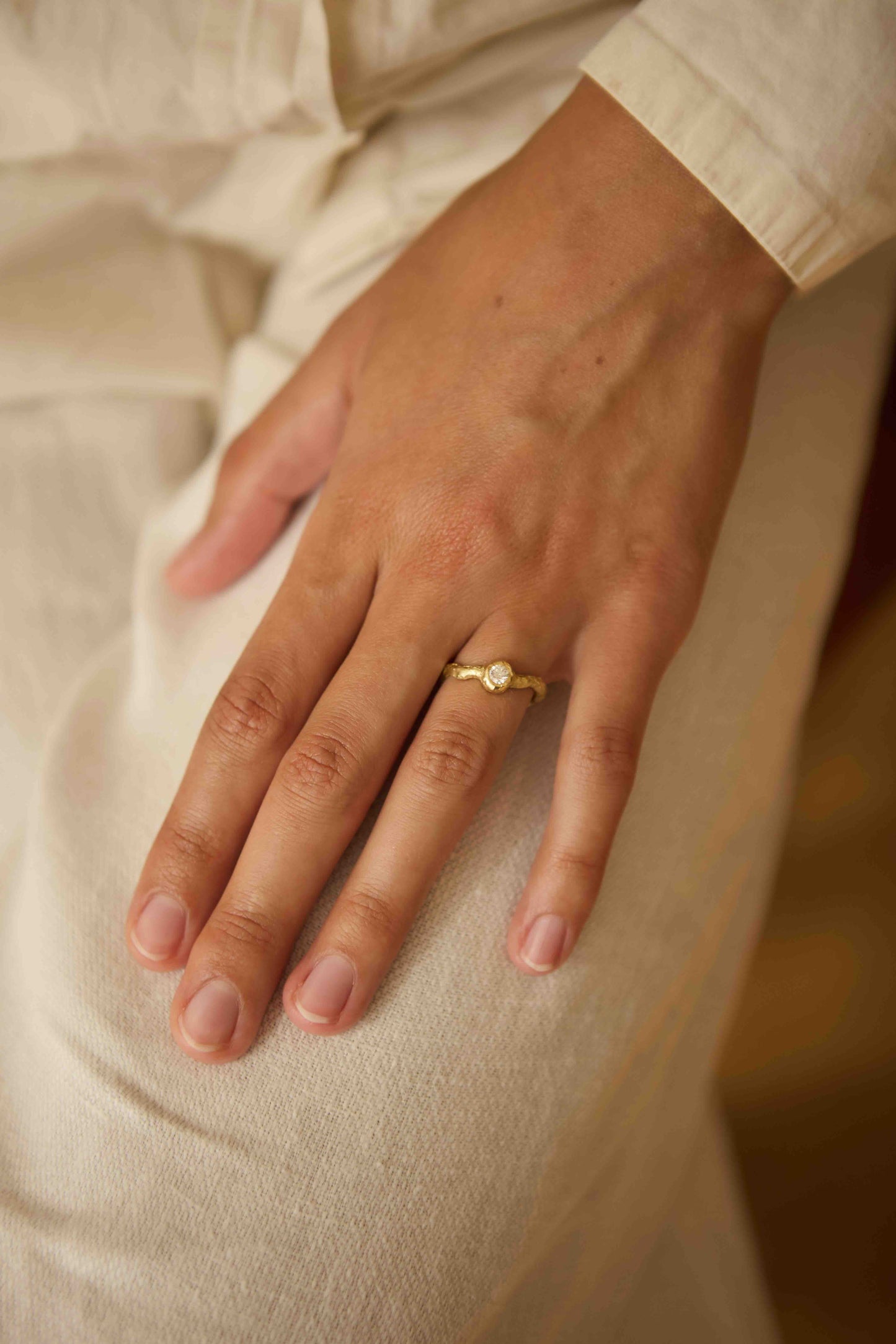 Andromeda White Diamond Ring