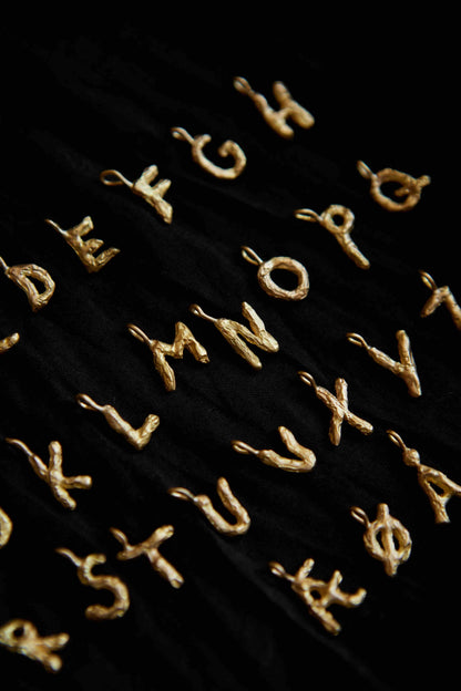 My Favorite Letter Gold Pendant