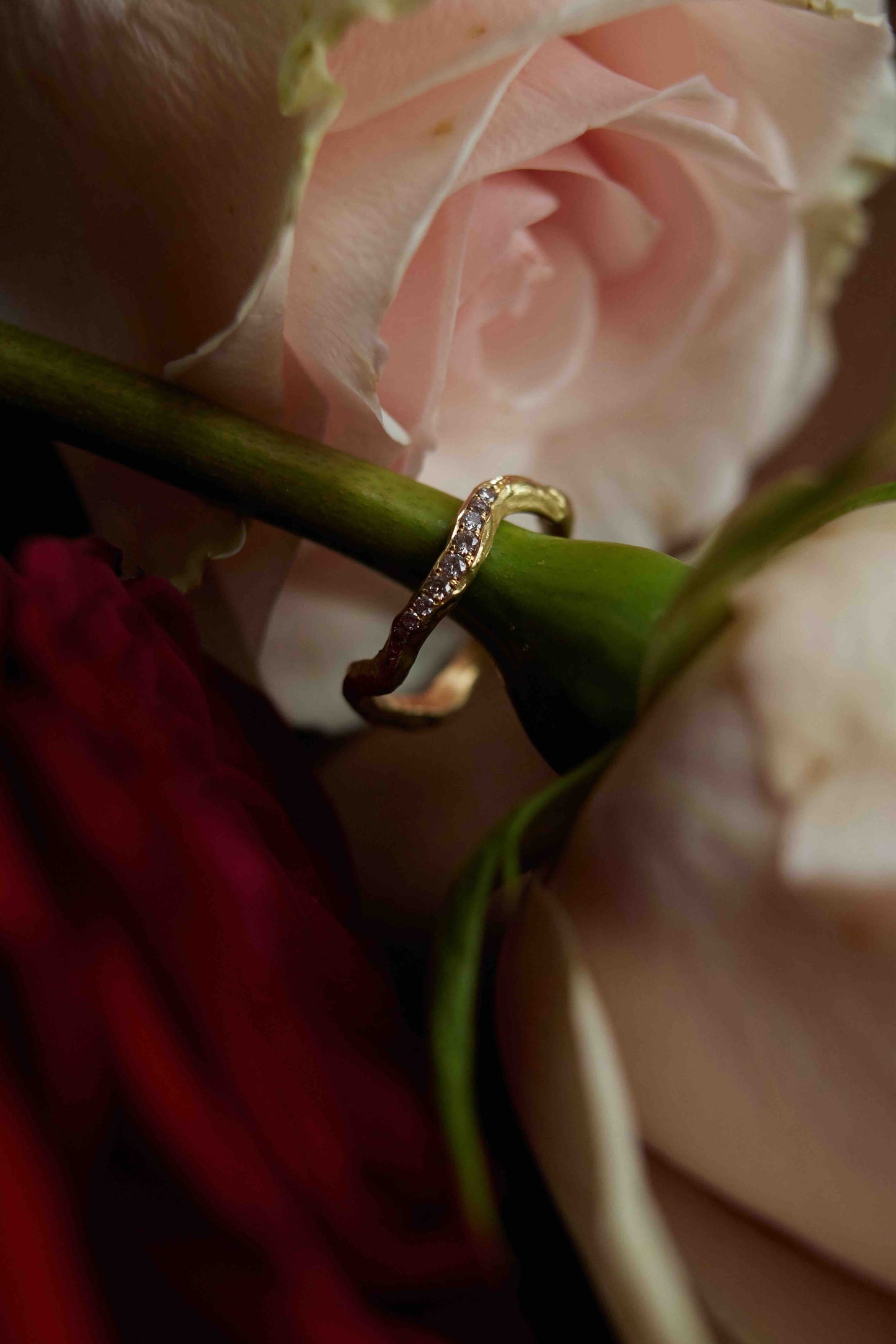 Pink Shooting Star Ring