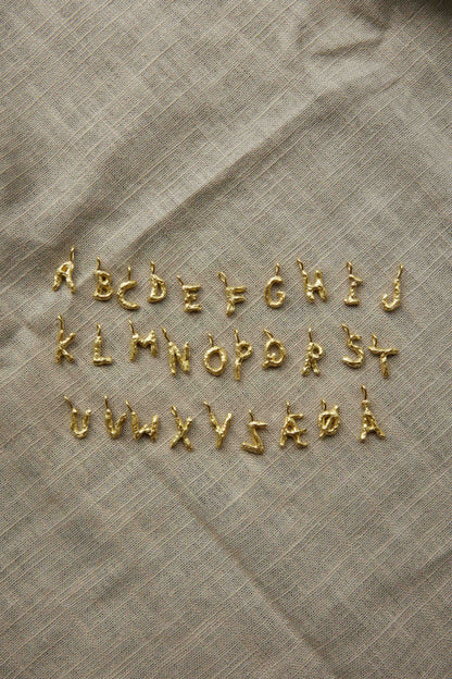My Favorite Letter Gold Pendant