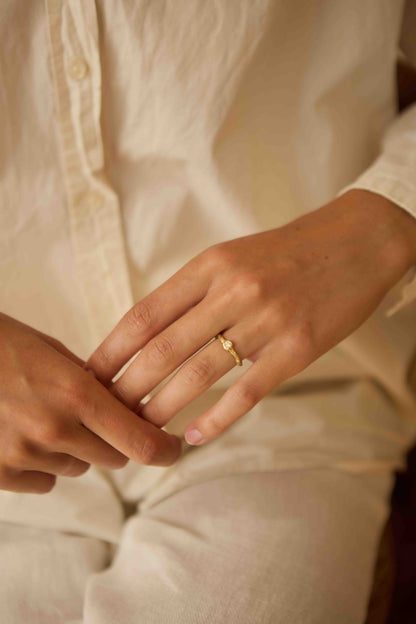Andromeda White Diamond Ring