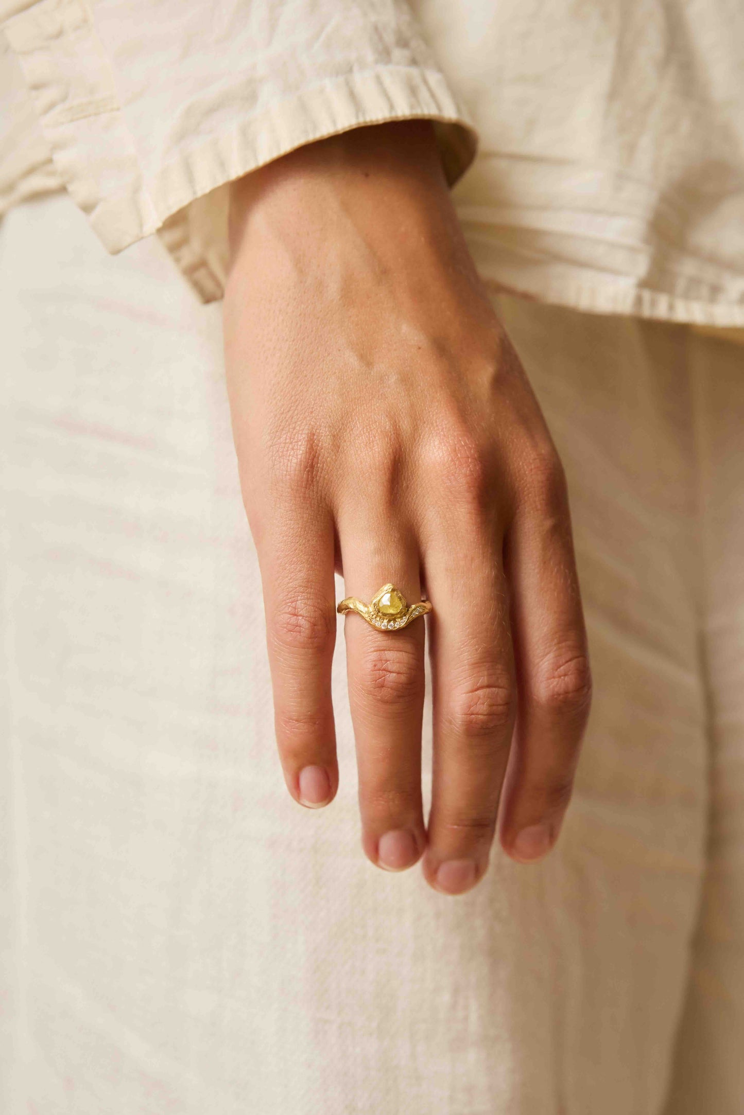 Sea Treasure Yellow Diamond Ring