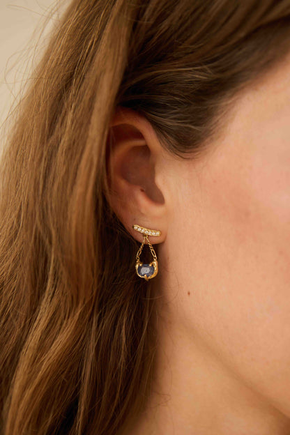 Sky Blue Sapphire Stud