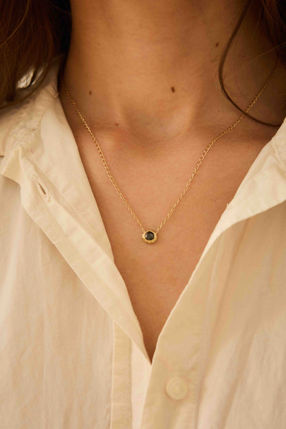 Sea Treasure Green Sapphire Necklace