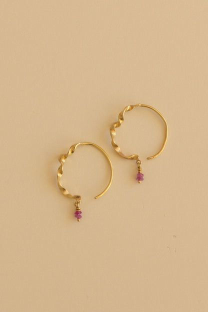 Grand Sea Hoop Pink